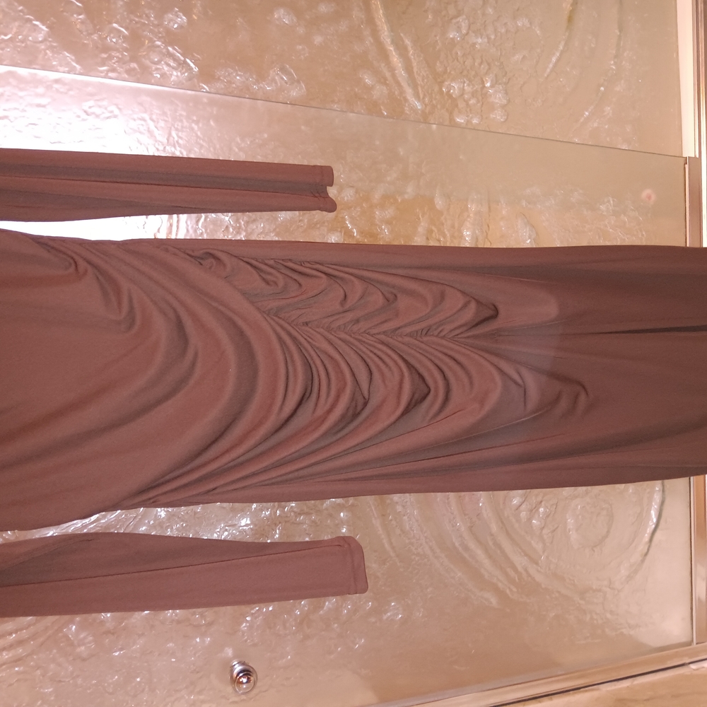 Elegant Brown Maxi Dress